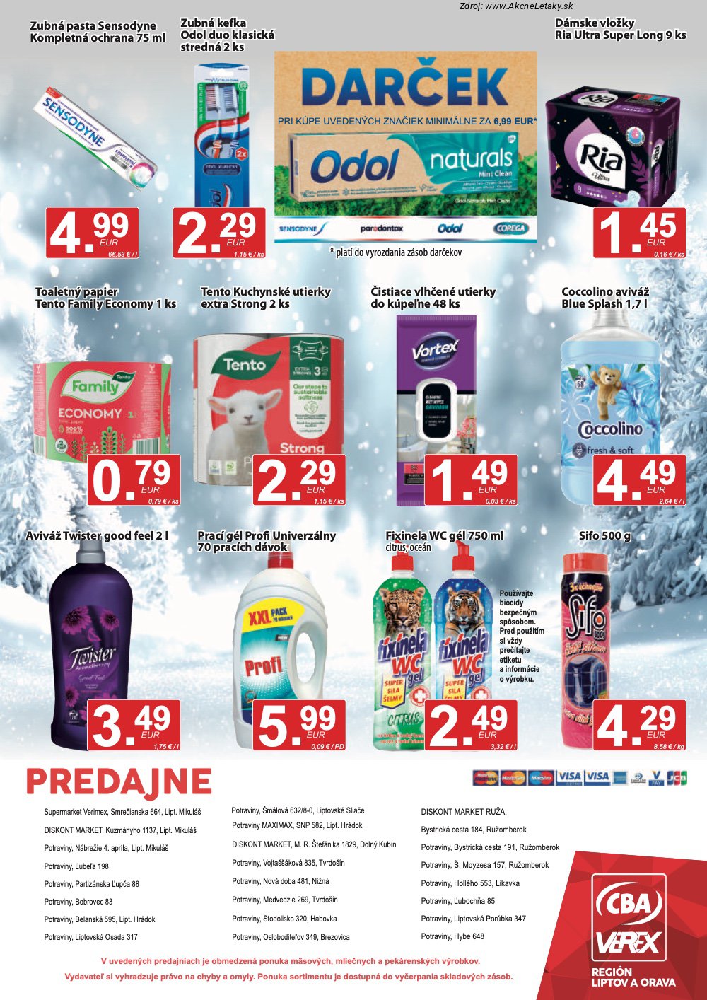 Leták CBA VEREX - strana 12