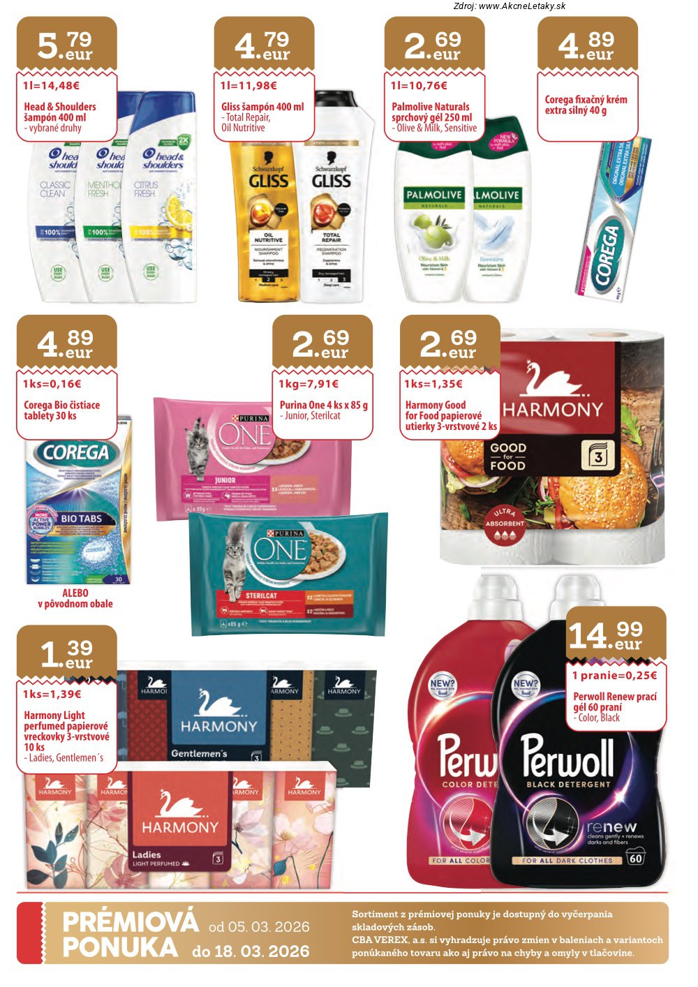 Leták CBA VEREX (5. 3. - 18. 3. 2026) - strana 32 z 32