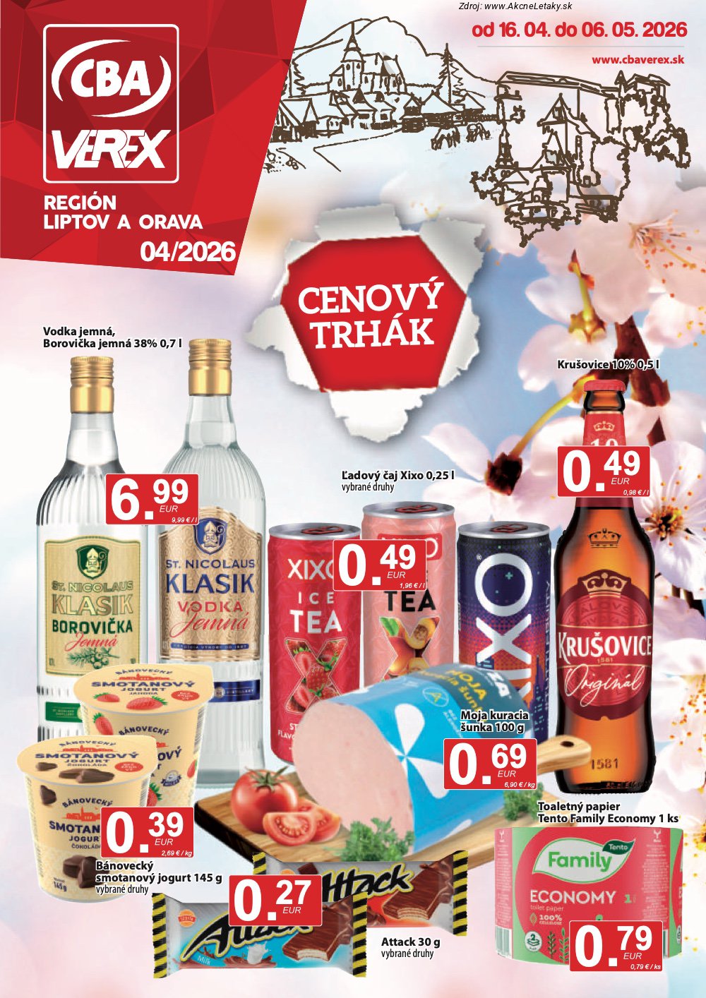 Leták CBA VEREX - strana 1