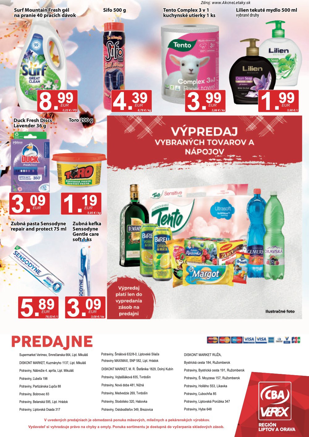 Leták CBA VEREX - strana 12