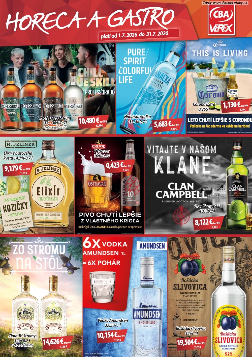 Leták CBA VEREX - strana 1