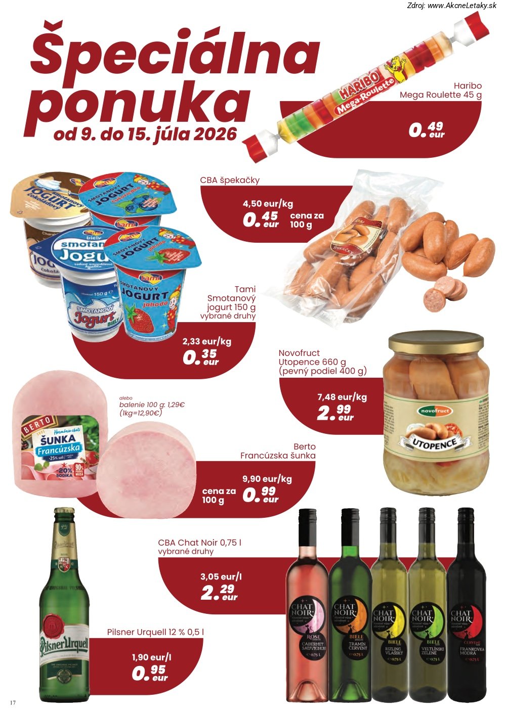 Leták CBA VEREX (2. 7. - 15. 7. 2026) - strana 17 z 32