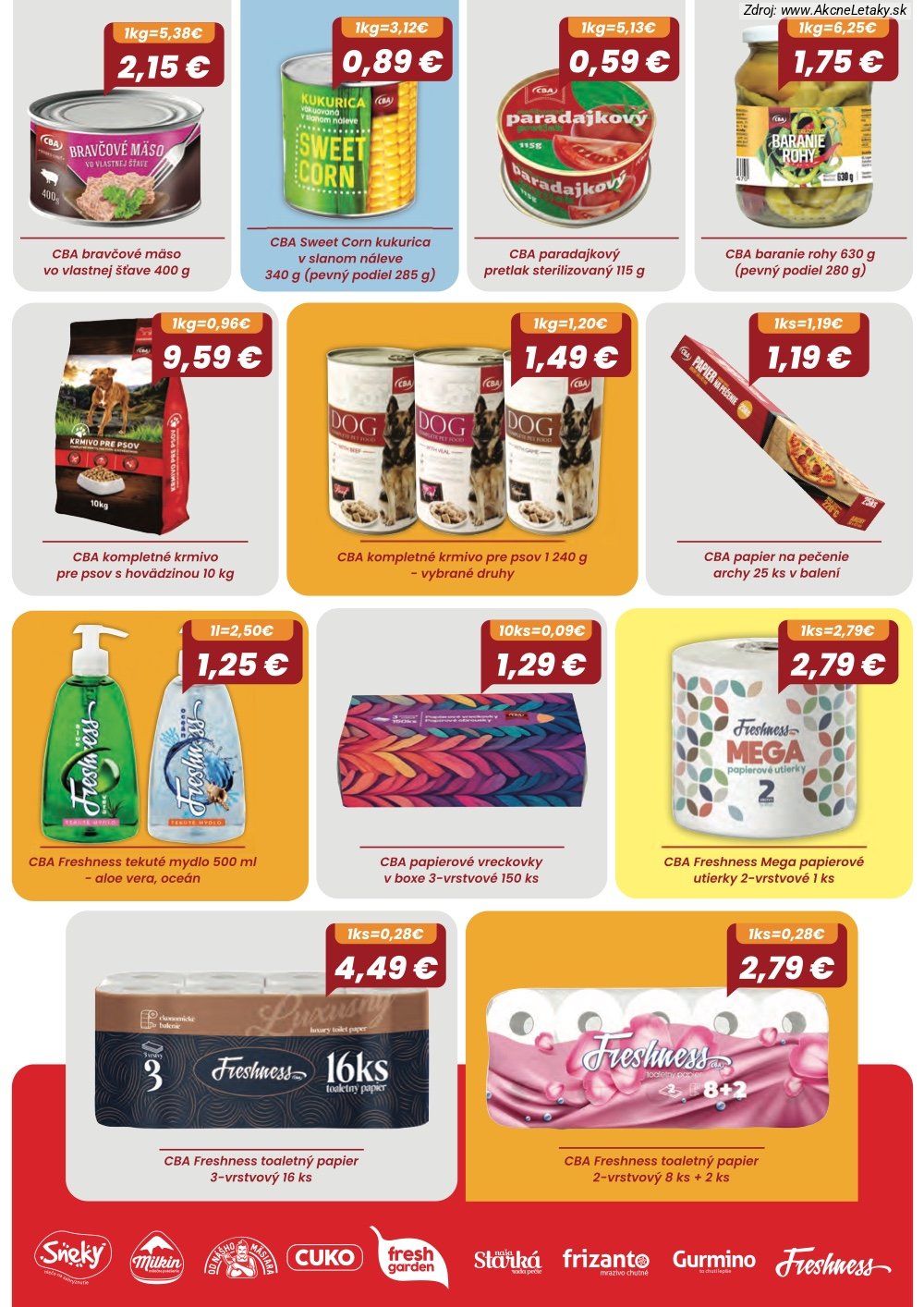 Leták CBA VEREX (6. 8. - 19. 8. 2026) - strana 31 z 32