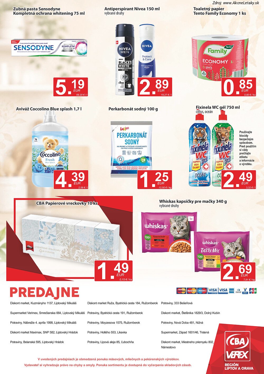 Leták CBA VEREX - strana 12