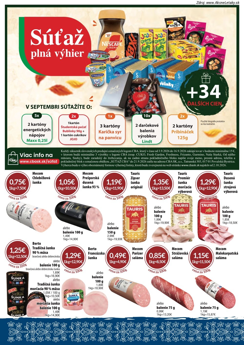Leták CBA VEREX - strana 2