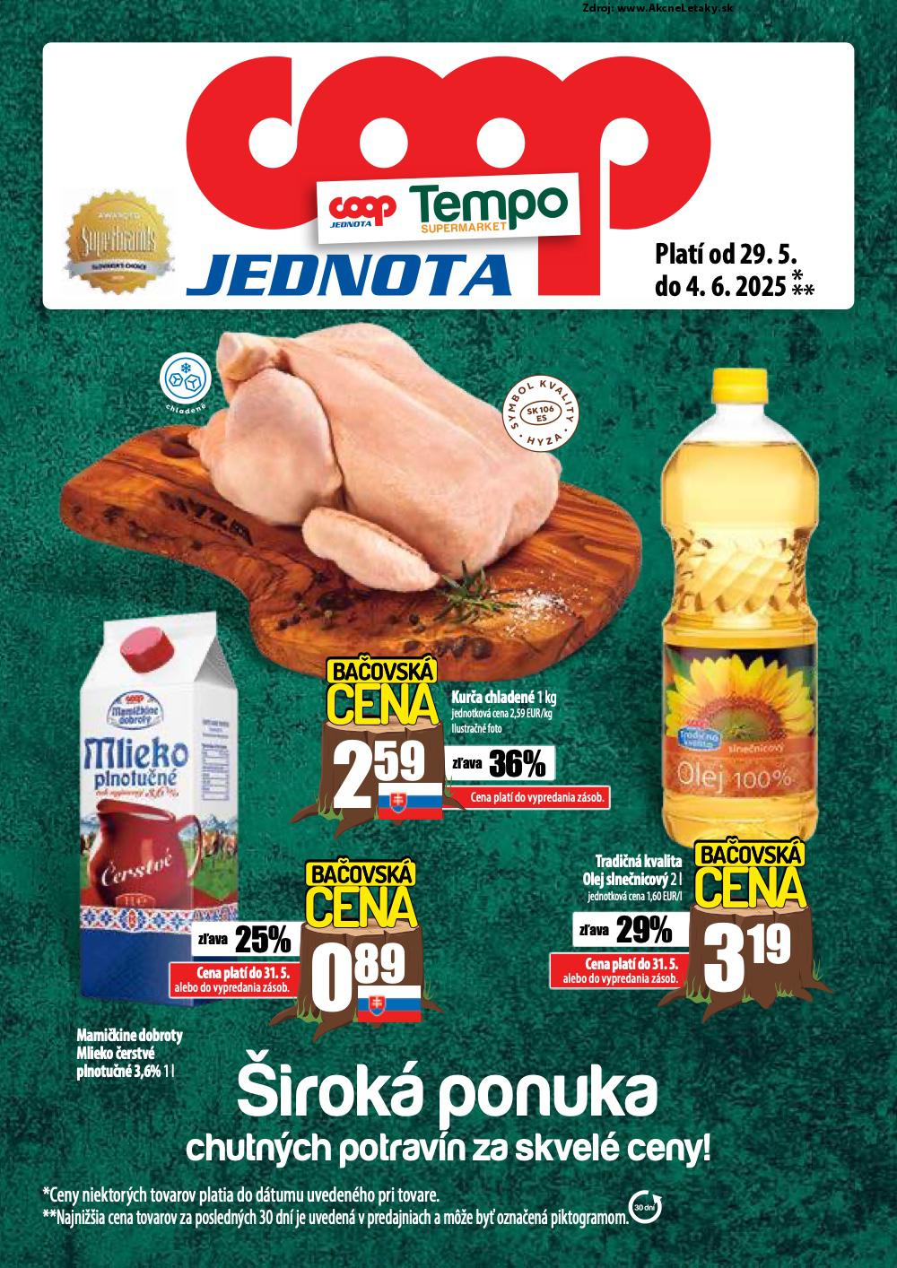 Leták COOP Jednota (29. 5. - 4. 6. 2025) - strana 1 z 56