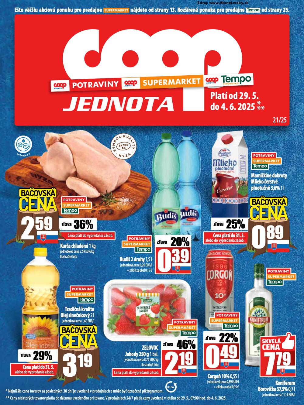 Leták COOP Jednota - strana 1