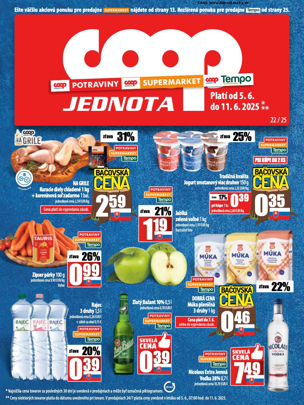 Leták COOP Jednota (5. 6. - 11. 6. 2025) - strana 1 z 28