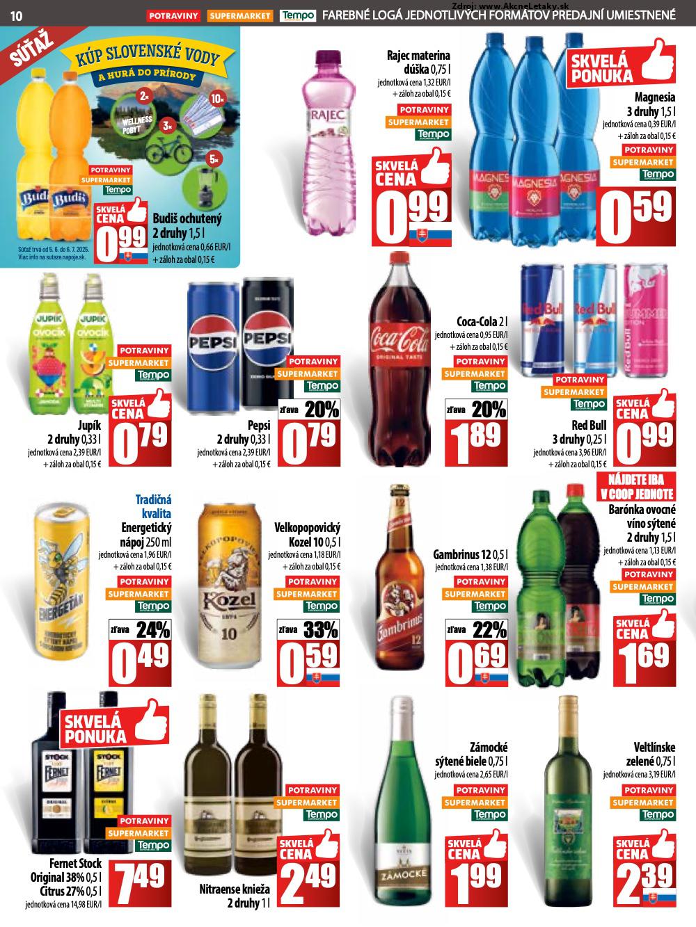 Leták COOP Jednota (5. 6. - 11. 6. 2025) - strana 10 z 28