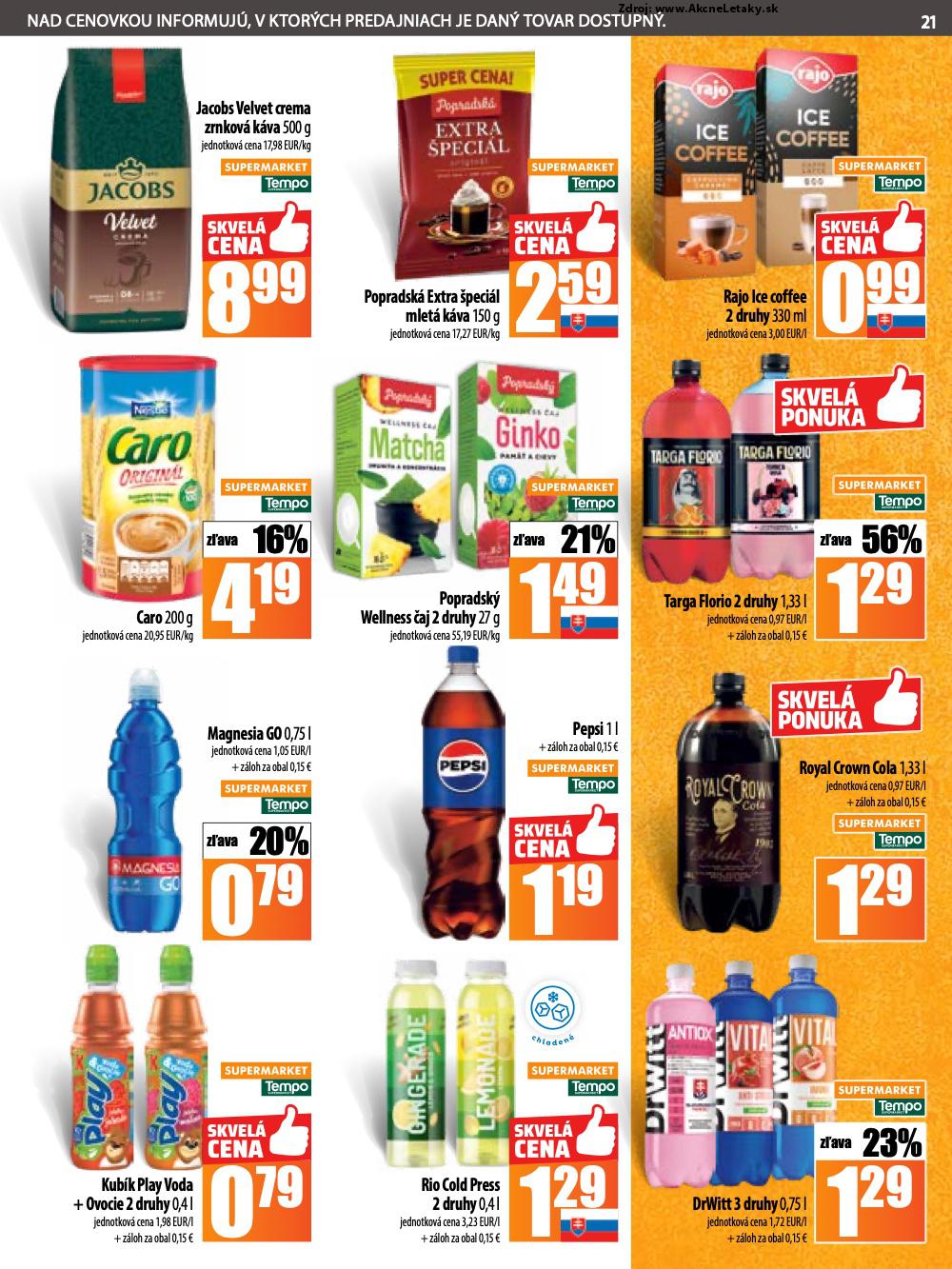 Leták COOP Jednota (5. 6. - 11. 6. 2025) - strana 21 z 28