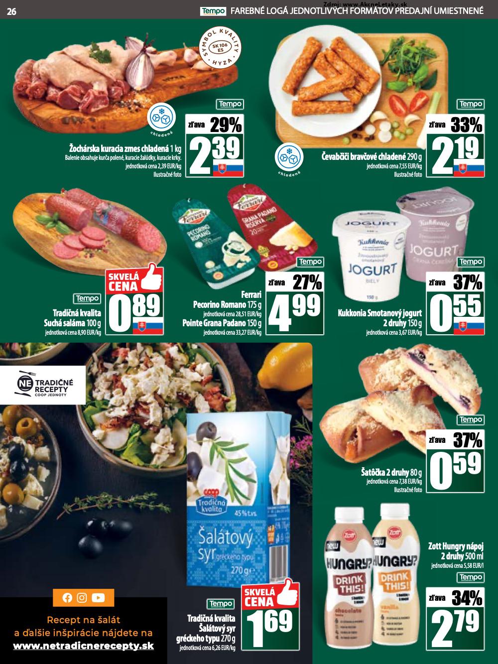 Leták COOP Jednota (5. 6. - 11. 6. 2025) - strana 26 z 28