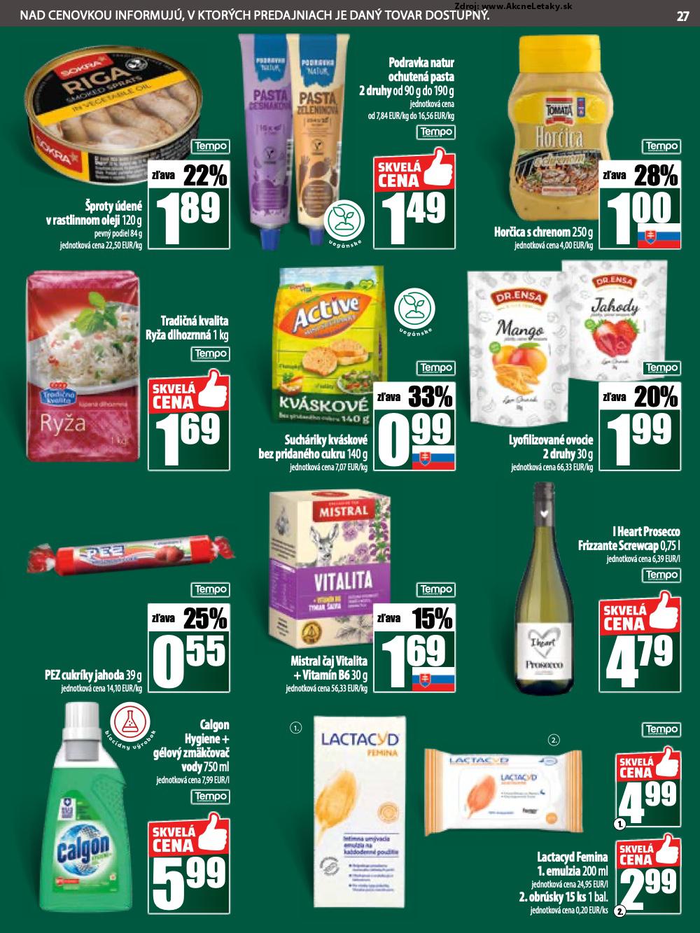 Leták COOP Jednota (5. 6. - 11. 6. 2025) - strana 27 z 28