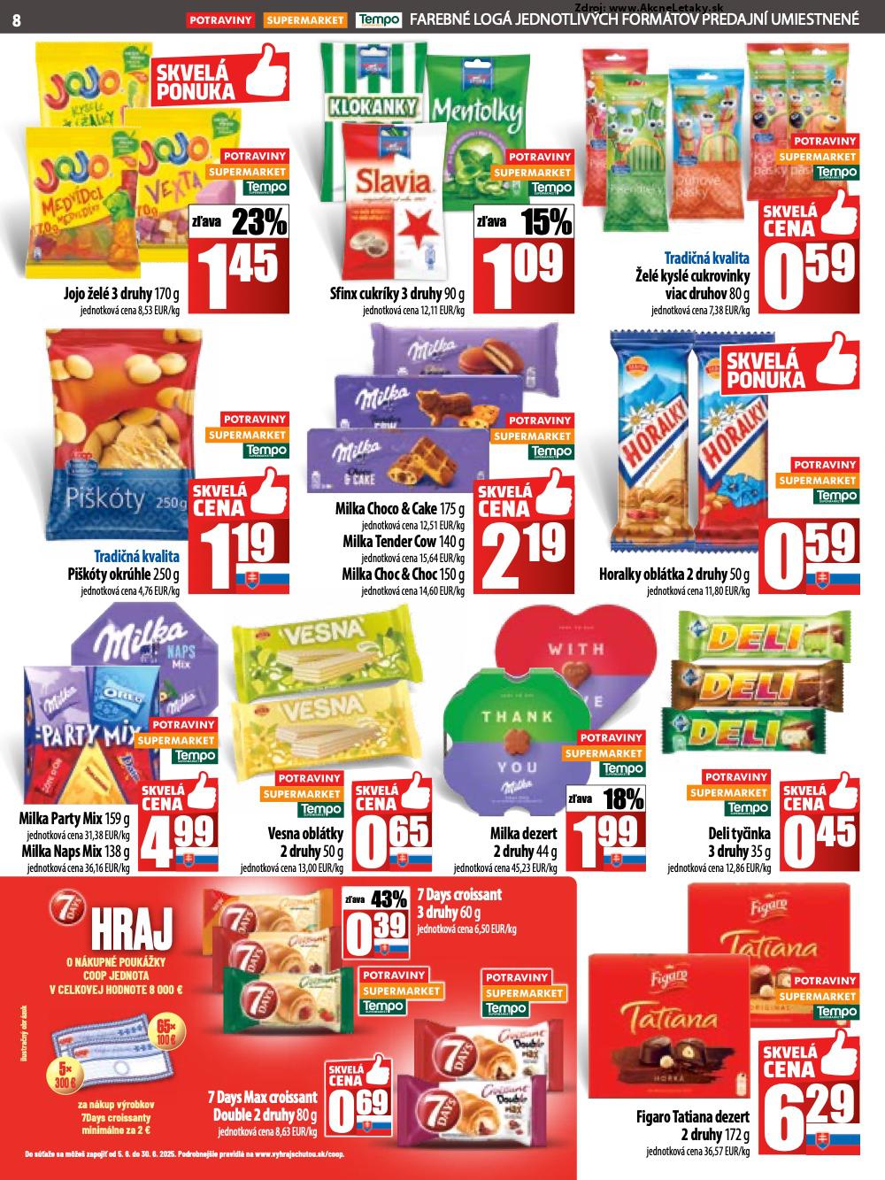 Leták COOP Jednota (5. 6. - 11. 6. 2025) - strana 8 z 28