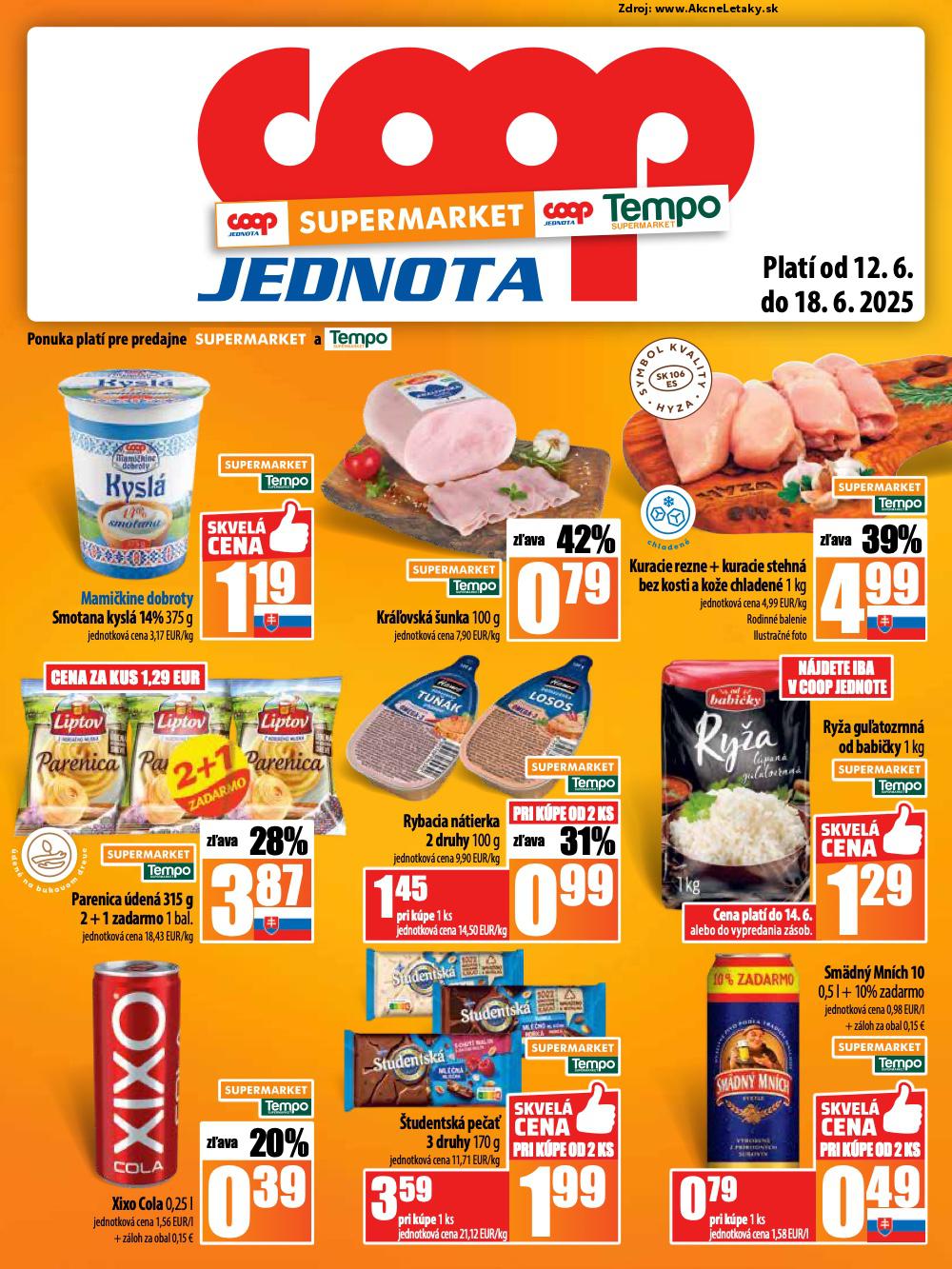 Leták COOP Jednota (12. 6. - 18. 6. 2025) - strana 13 z 28
