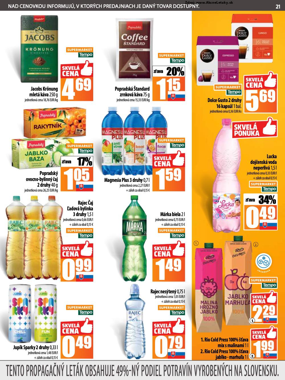 Leták COOP Jednota (12. 6. - 18. 6. 2025) - strana 21 z 28