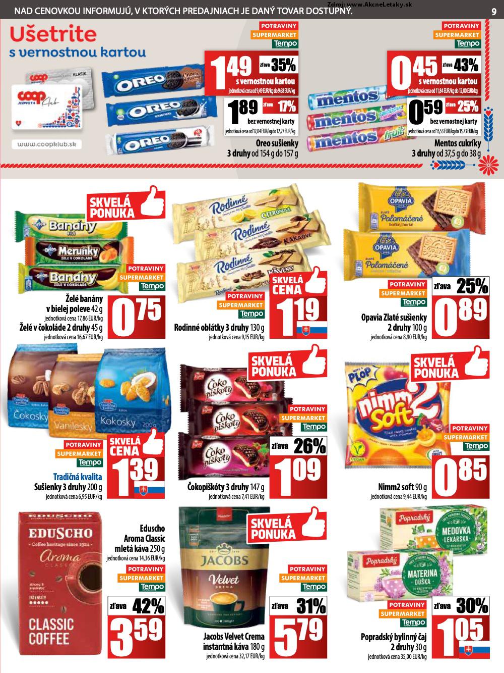 Leták COOP Jednota (12. 6. - 18. 6. 2025) - strana 9 z 28