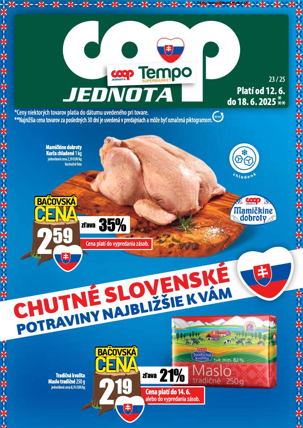 Leták COOP Jednota (12. 6. - 18. 6. 2025) - strana 1 z 58