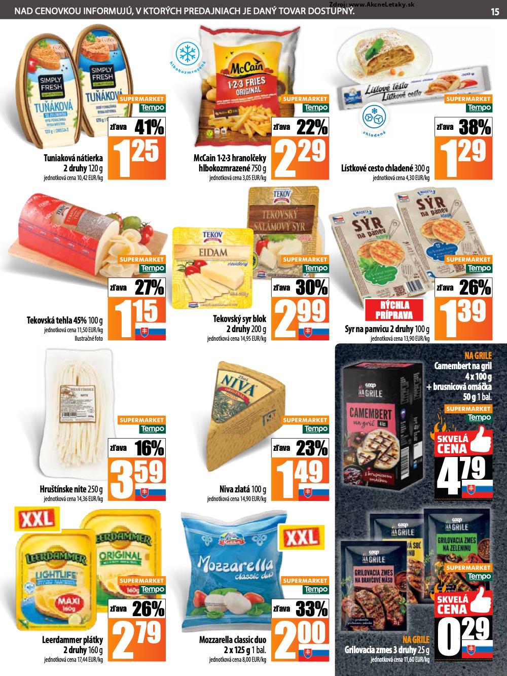 Leták COOP Jednota (26. 6. - 2. 7. 2025) - strana 15 z 28