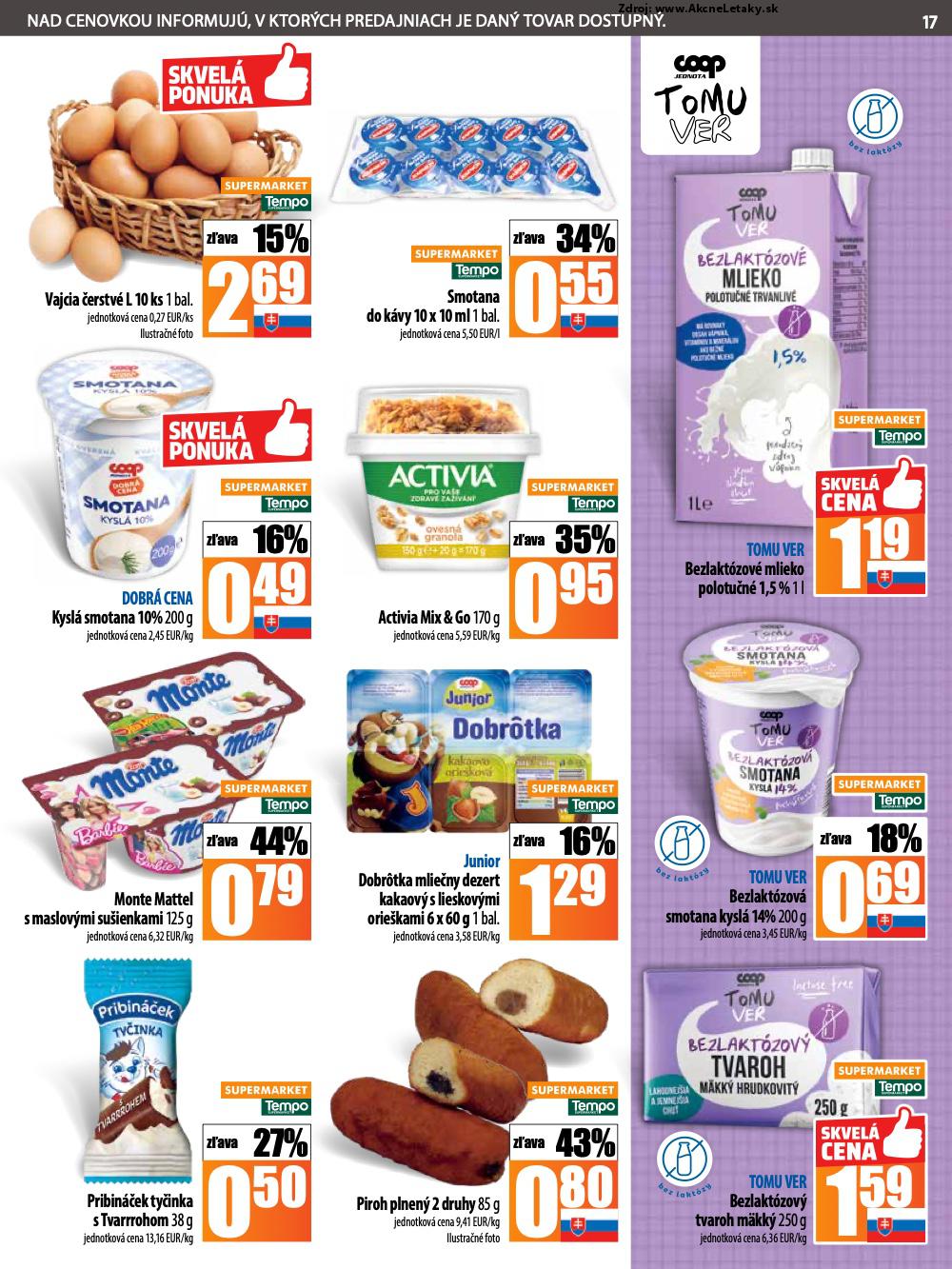 Leták COOP Jednota (26. 6. - 2. 7. 2025) - strana 17 z 28