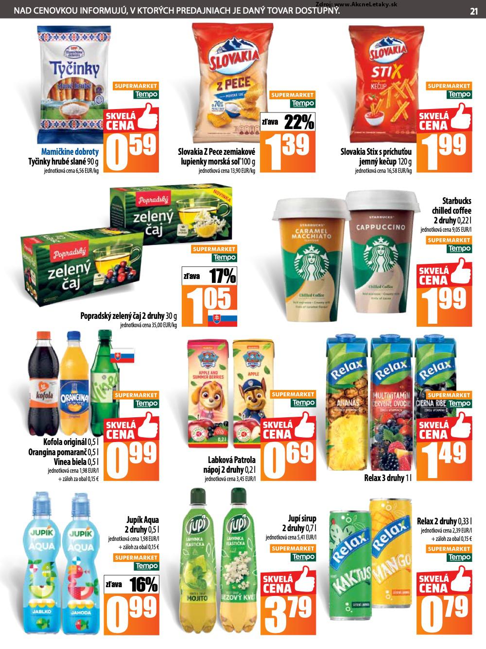 Leták COOP Jednota (26. 6. - 2. 7. 2025) - strana 21 z 28