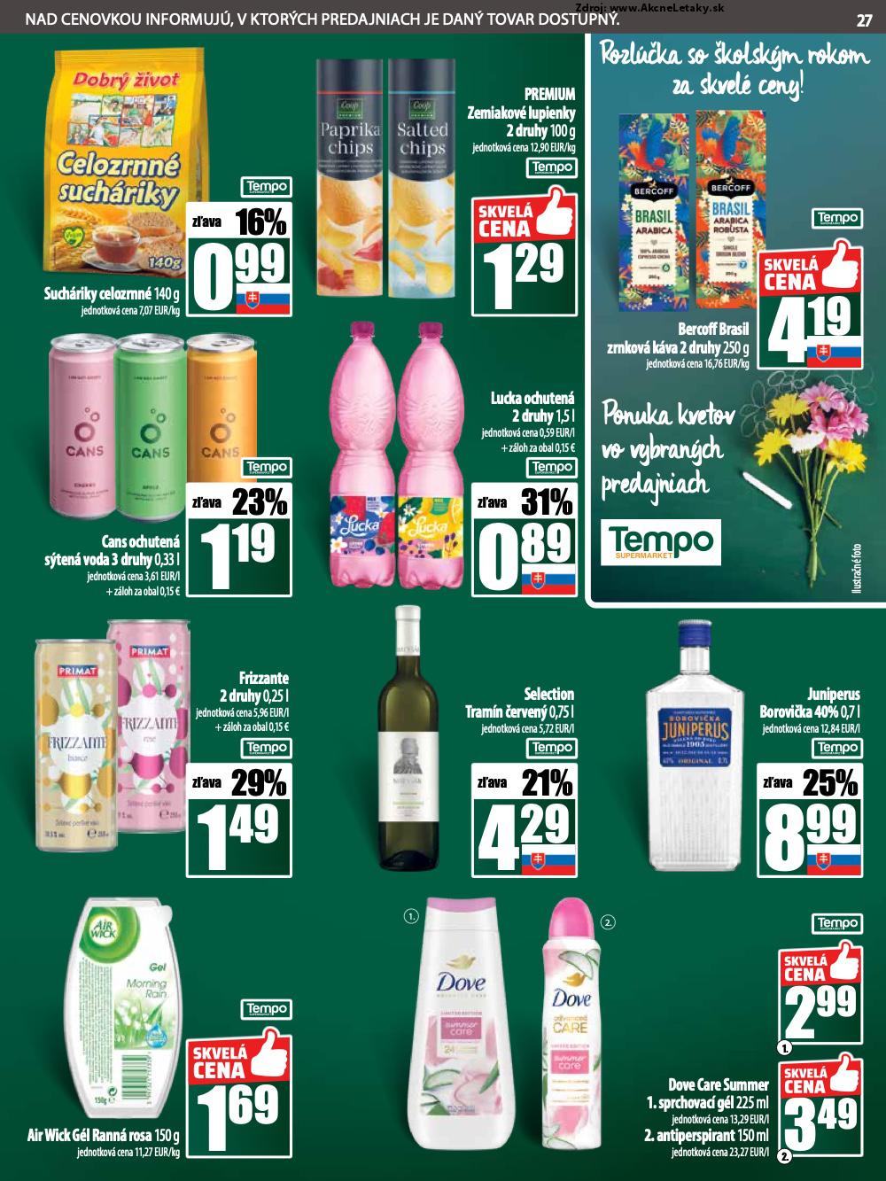 Leták COOP Jednota (26. 6. - 2. 7. 2025) - strana 27 z 28