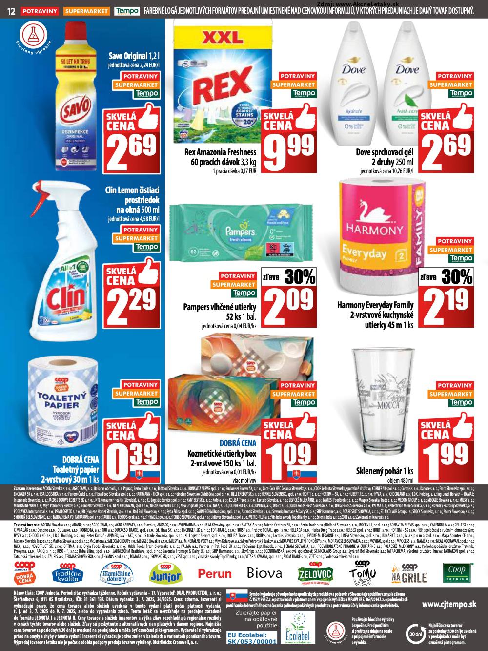 Leták COOP Jednota (3. 7. - 9. 7. 2025) - strana 12 z 28