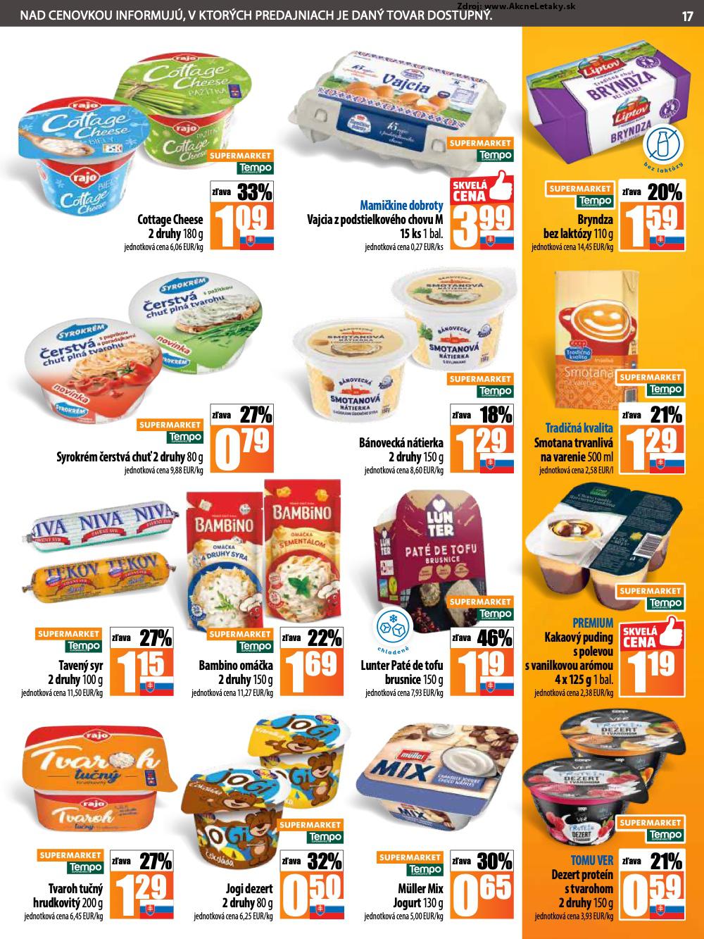 Leták COOP Jednota (3. 7. - 9. 7. 2025) - strana 17 z 28