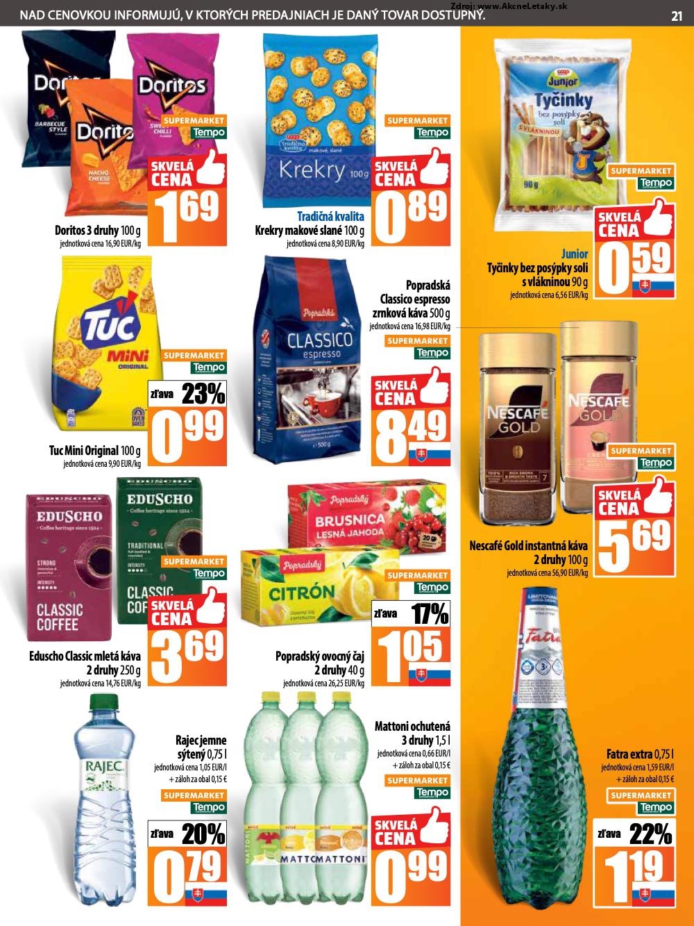 Leták COOP Jednota (3. 7. - 9. 7. 2025) - strana 21 z 28