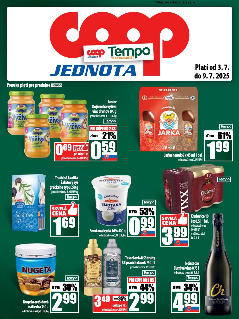 Leták COOP Jednota (3. 7. - 9. 7. 2025) - strana 25 z 28