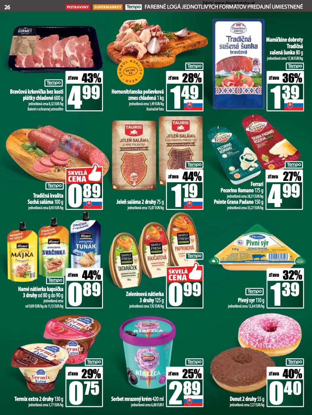 Leták COOP Jednota (3. 7. - 9. 7. 2025) - strana 26 z 28