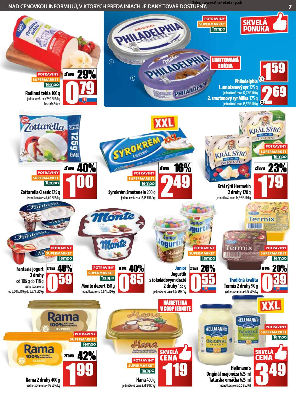 Leták COOP Jednota (3. 7. - 9. 7. 2025) - strana 7 z 28