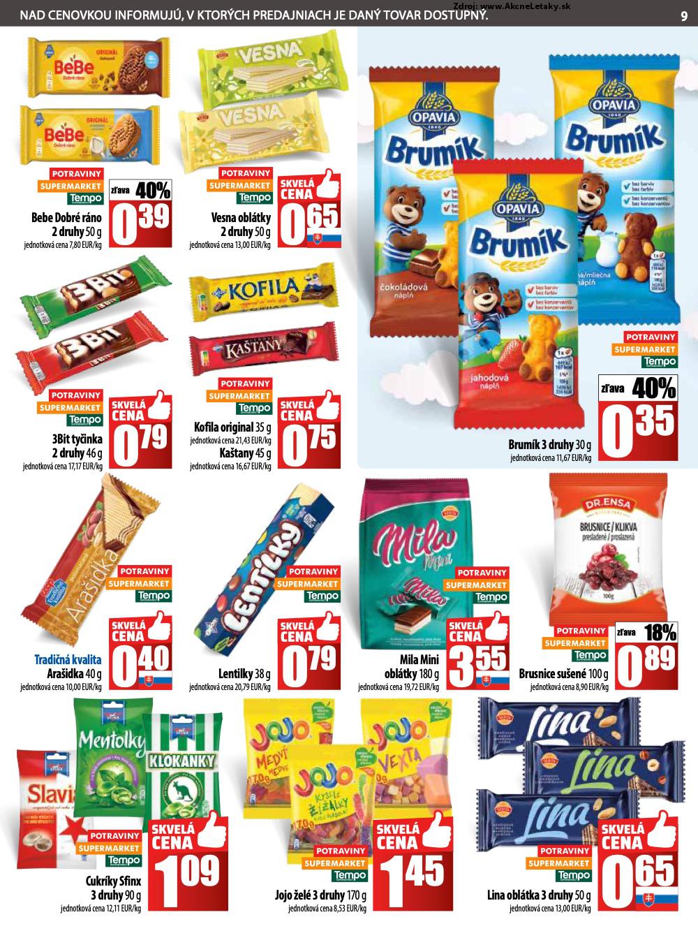 Leták COOP Jednota (3. 7. - 9. 7. 2025) - strana 9 z 28