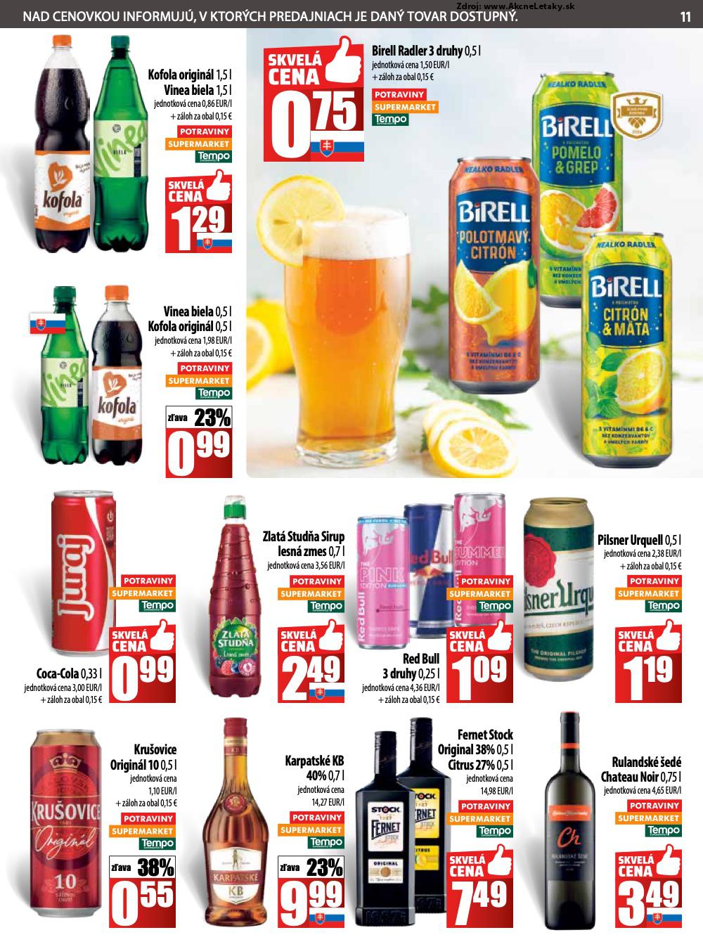 Leták COOP Jednota (7. 8. - 13. 8. 2025) - strana 11 z 28