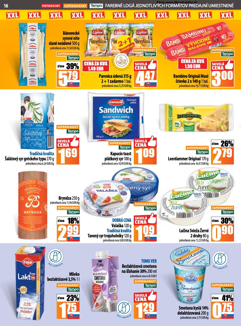 Leták COOP Jednota (7. 8. - 13. 8. 2025) - strana 16 z 28