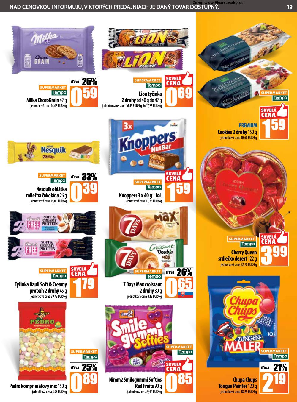 Leták COOP Jednota (7. 8. - 13. 8. 2025) - strana 19 z 28