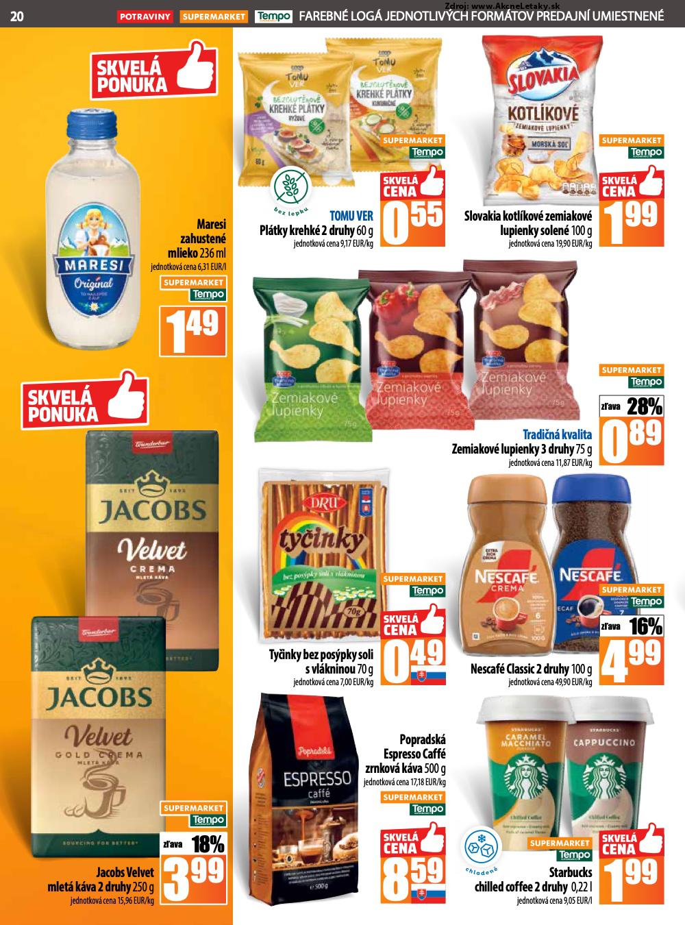 Leták COOP Jednota (7. 8. - 13. 8. 2025) - strana 20 z 28