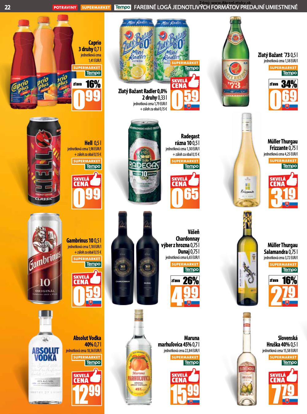 Leták COOP Jednota (7. 8. - 13. 8. 2025) - strana 22 z 28