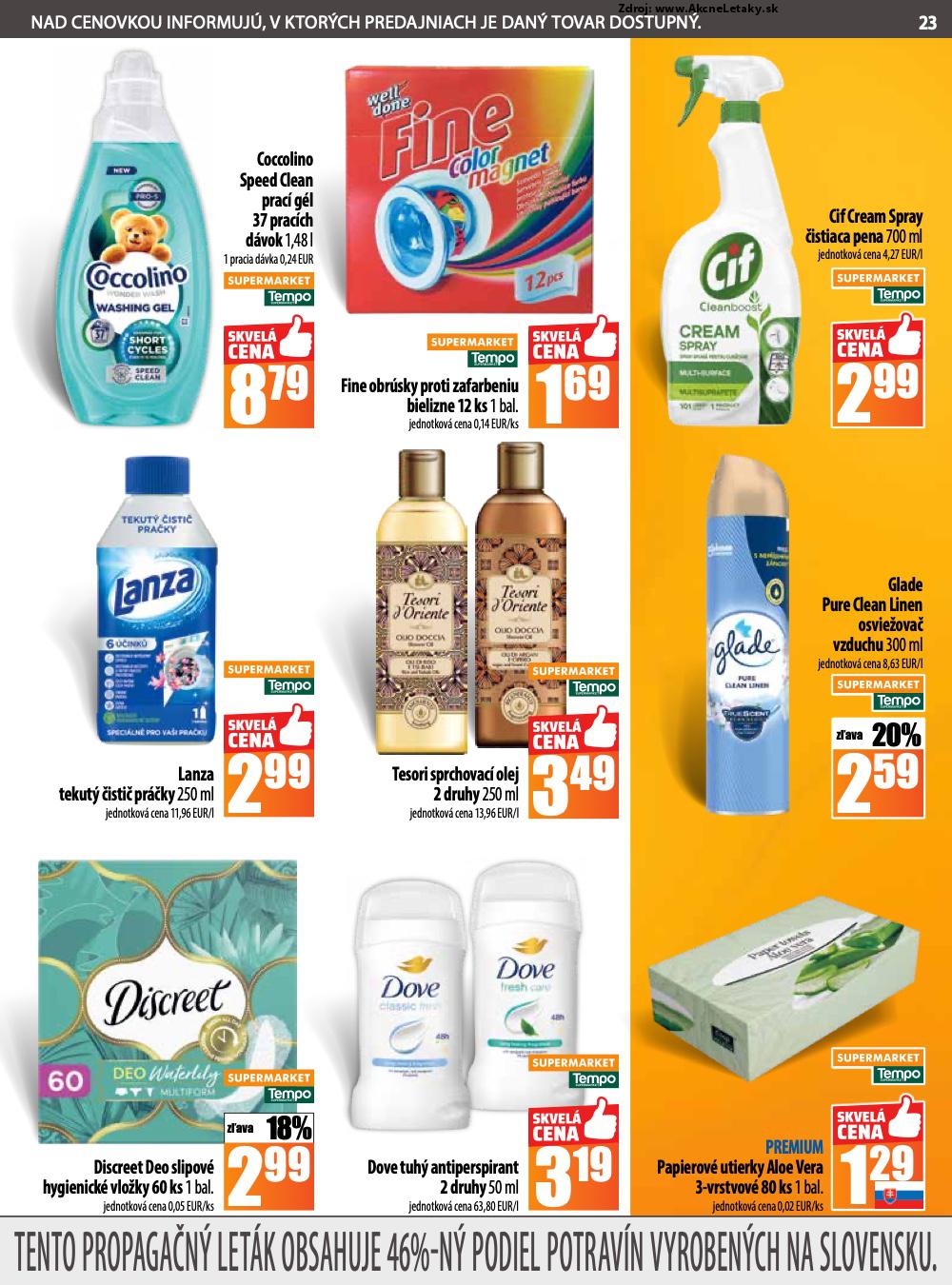 Leták COOP Jednota (7. 8. - 13. 8. 2025) - strana 23 z 28