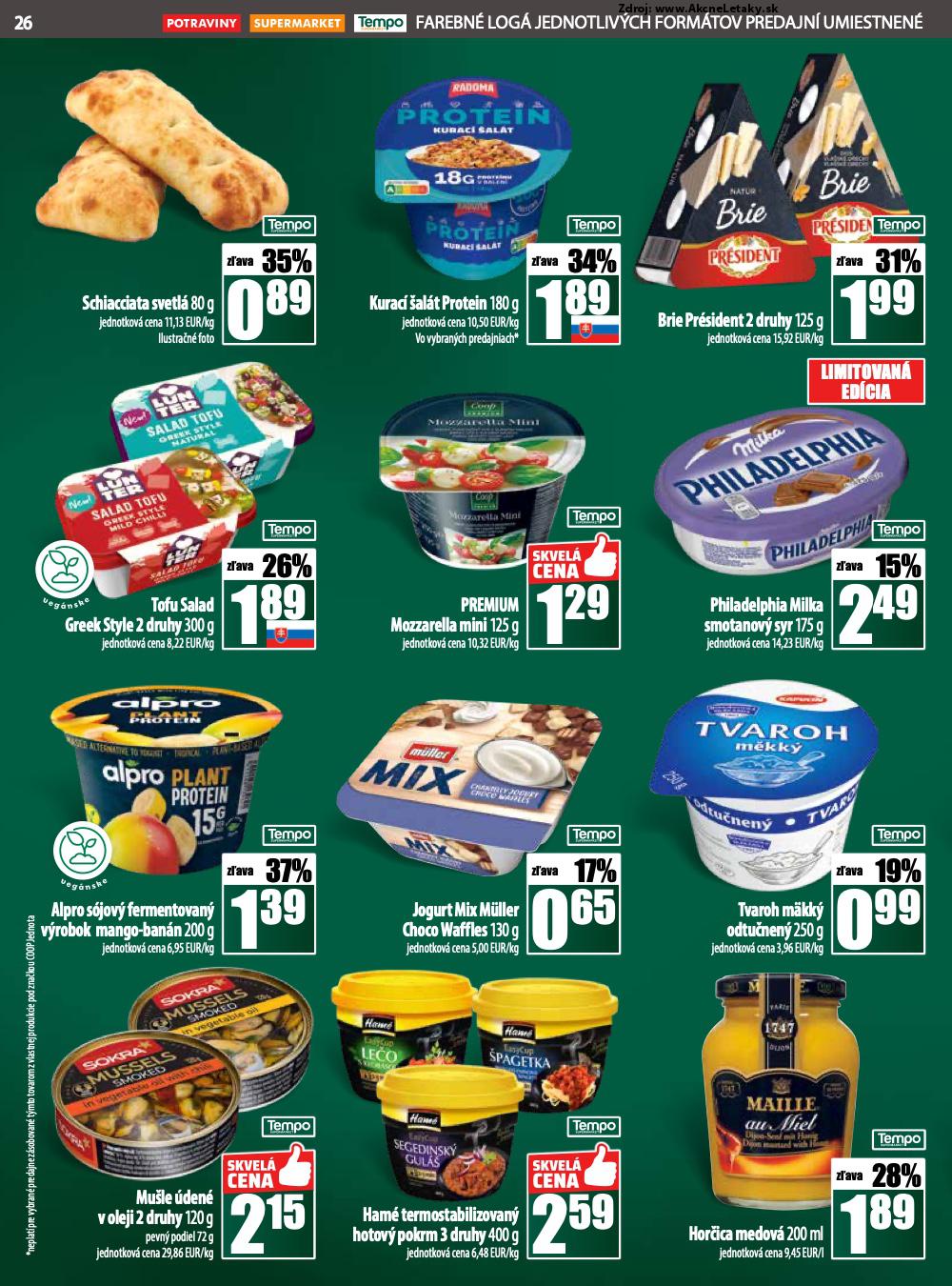 Leták COOP Jednota (7. 8. - 13. 8. 2025) - strana 26 z 28