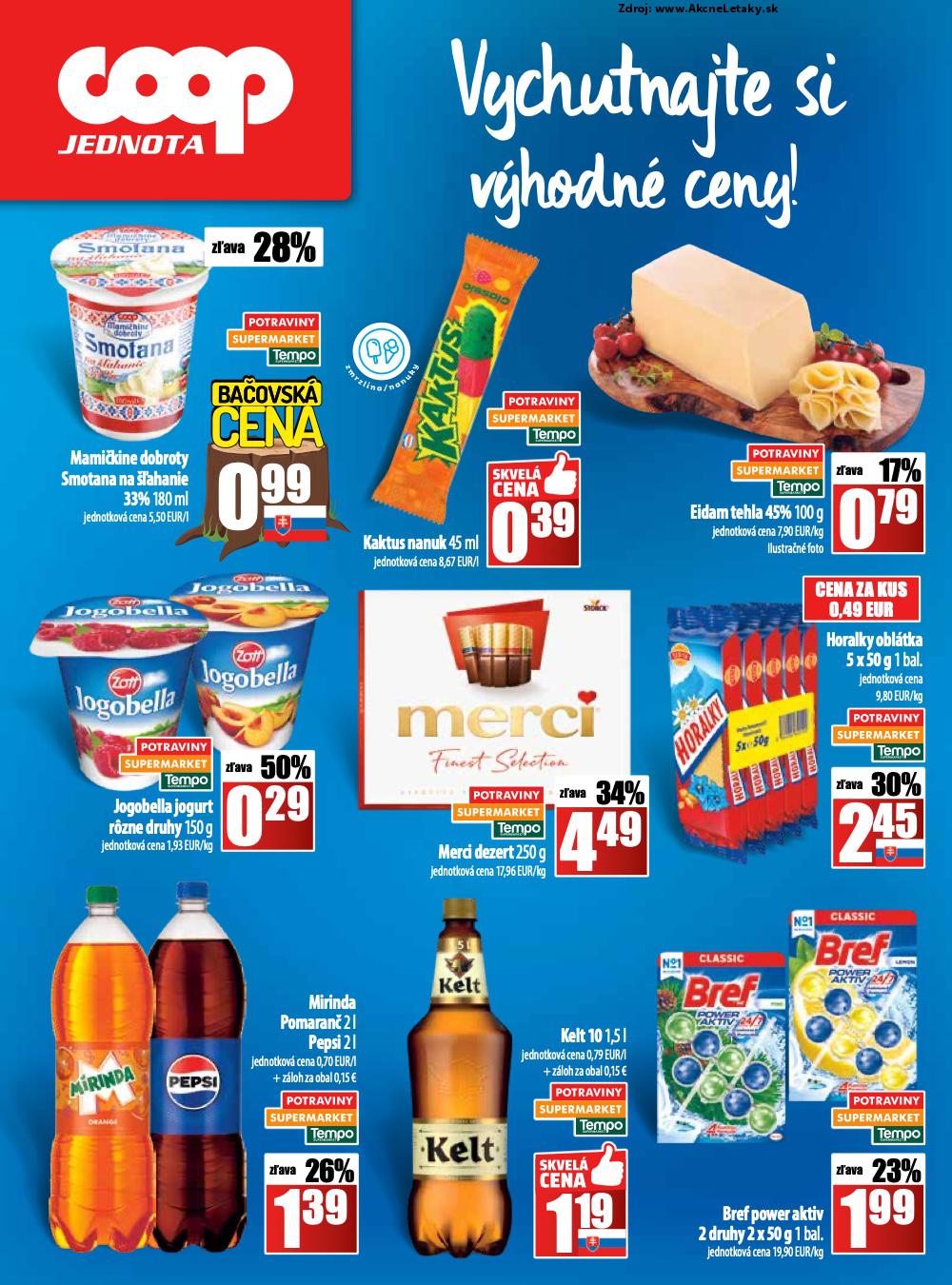 Leták COOP Jednota (7. 8. - 13. 8. 2025) - strana 28 z 28