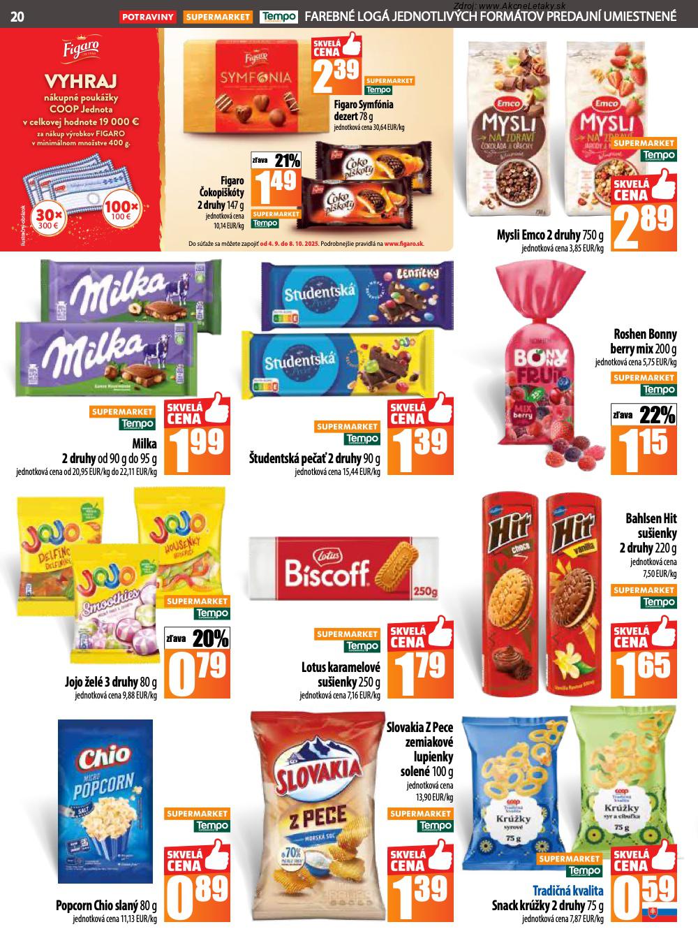 Leták COOP Jednota (11. 9. - 17. 9. 2025) - strana 20 z 28