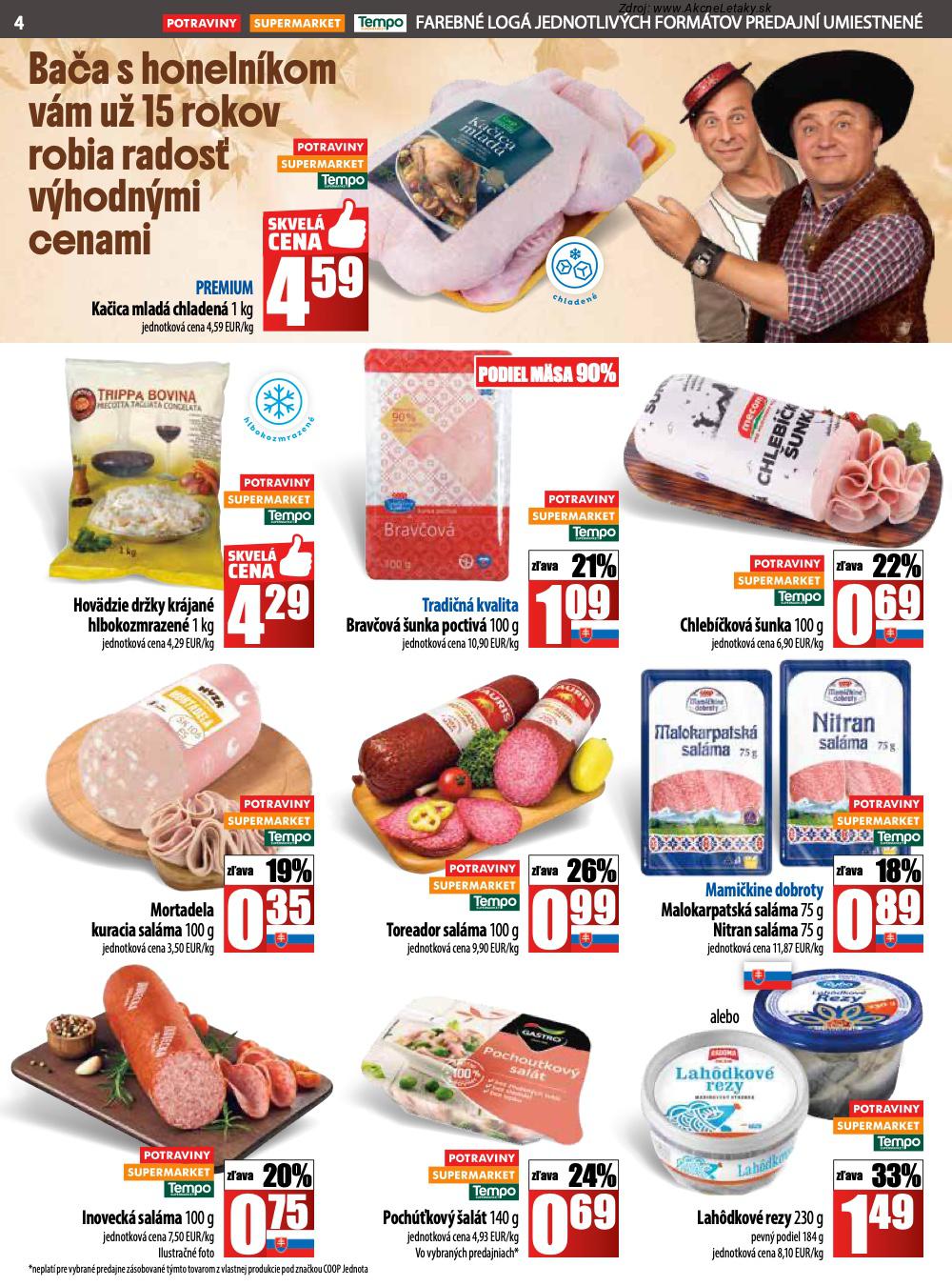 Leták COOP Jednota (11. 9. - 17. 9. 2025) - strana 4 z 28