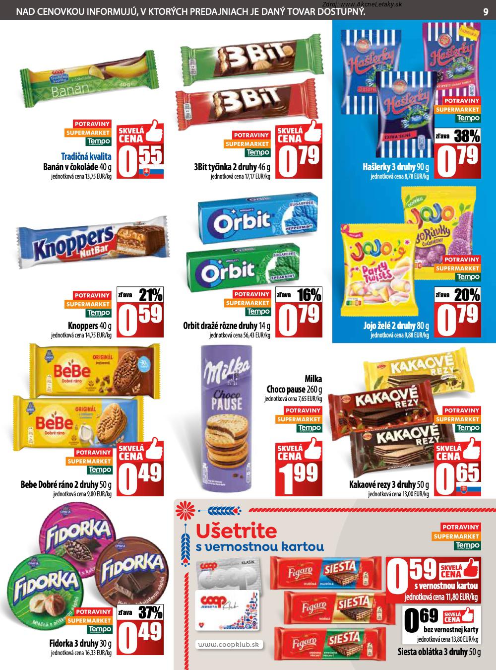 Leták COOP Jednota (11. 9. - 17. 9. 2025) - strana 9 z 28