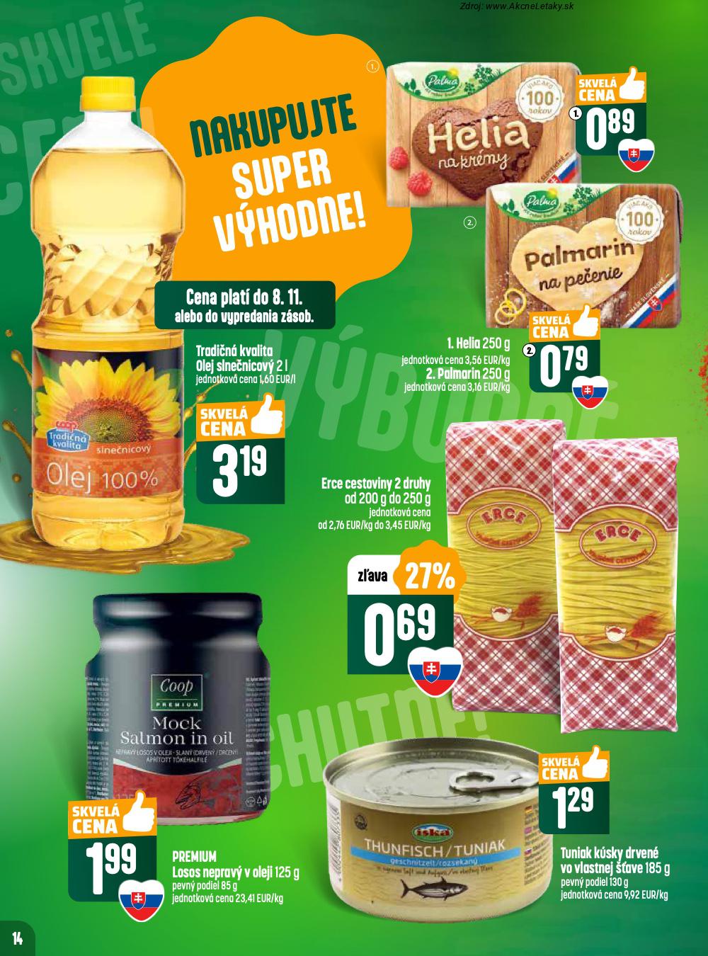 Leták COOP Jednota (6. 11. - 12. 11. 2025) - strana 14 z 24