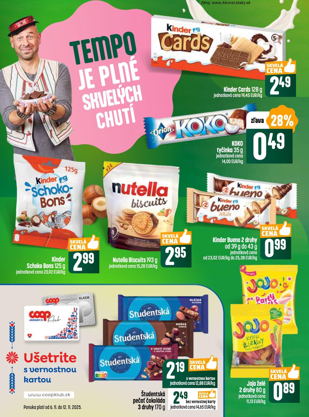 Leták COOP Jednota (6. 11. - 12. 11. 2025) - strana 16 z 24