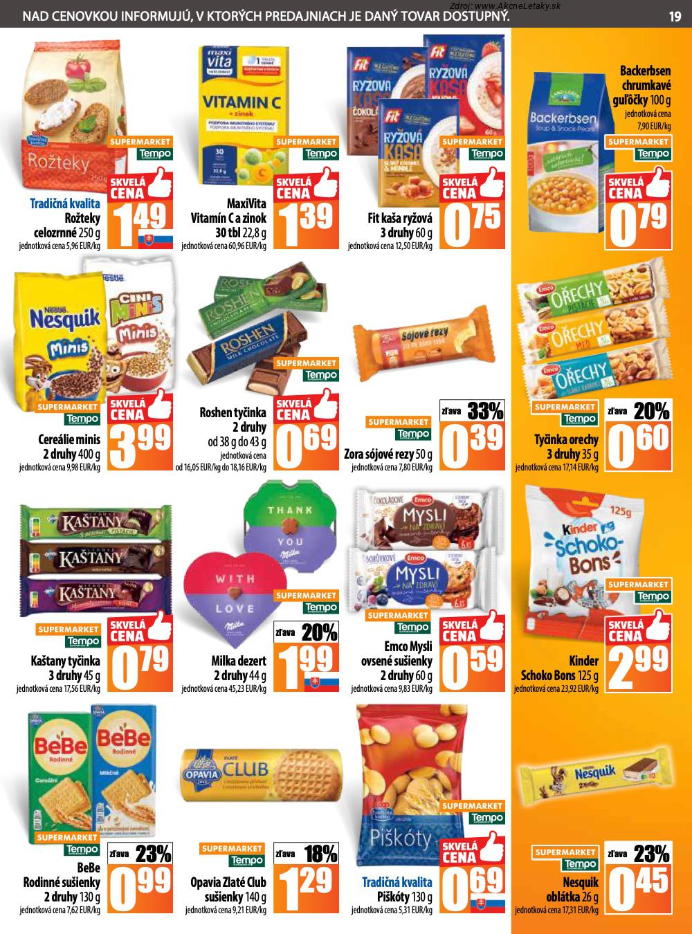 Leták COOP Jednota (6. 11. - 12. 11. 2025) - strana 19 z 28