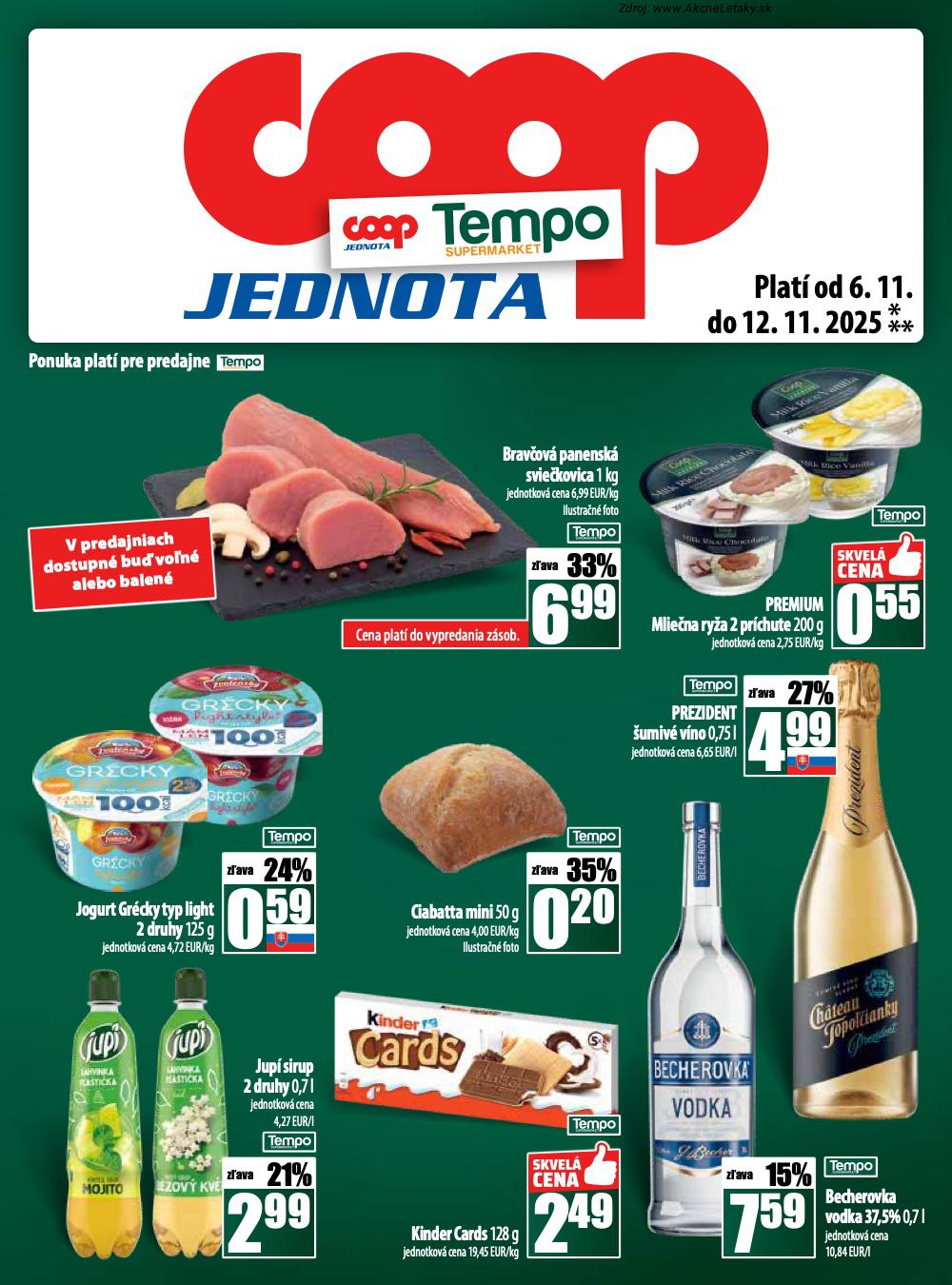 Leták COOP Jednota (6. 11. - 12. 11. 2025) - strana 25 z 28
