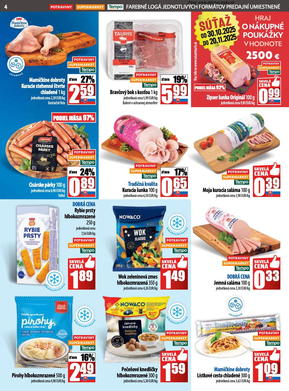 Leták COOP Jednota (6. 11. - 12. 11. 2025) - strana 4 z 28