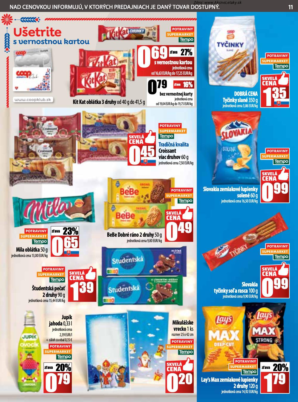 Leták COOP Jednota (20. 11. - 26. 11. 2025) - strana 11 z 32