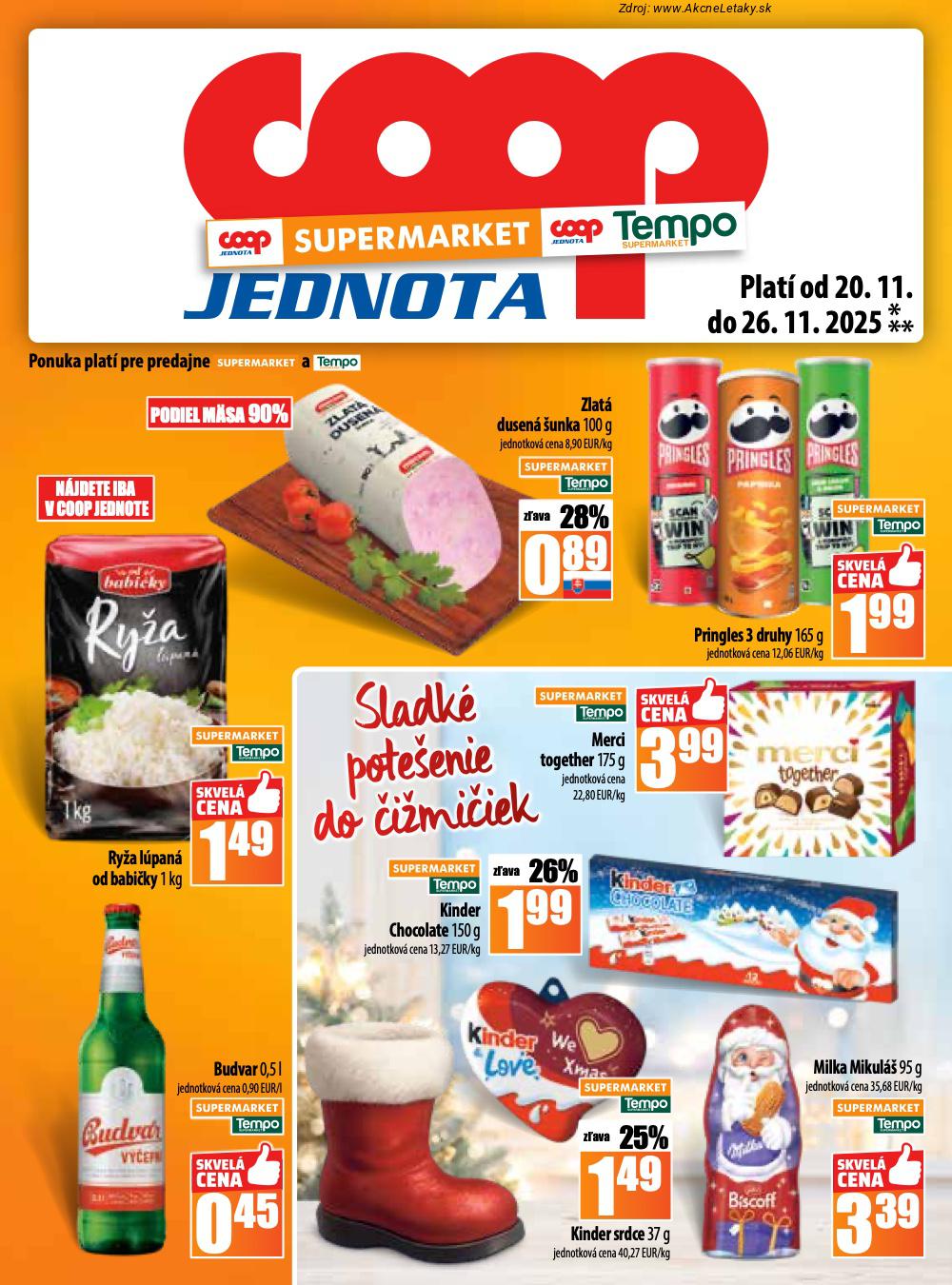 Leták COOP Jednota (20. 11. - 26. 11. 2025) - strana 15 z 32